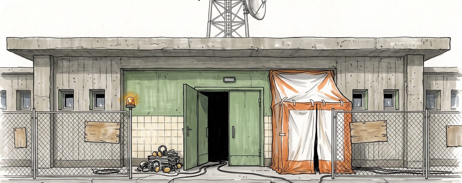 The façade — colour elevation